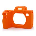 Захисний силіконовий чохол для фотоапаратів SONY A7 IV — оранжевий