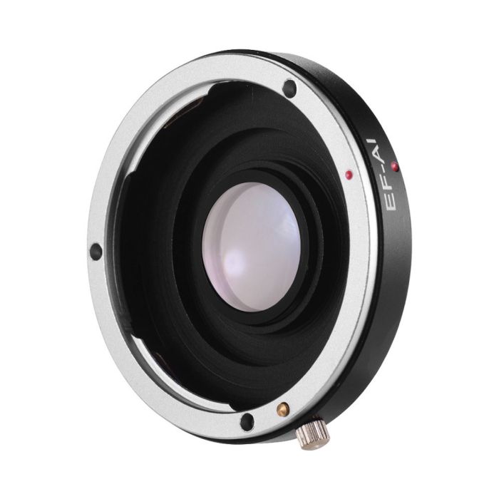 Адаптер (перехідник) Leedsen — Canon EF — Nikon F з лінзою (камера Nikon — об'єктив Canon EF) (EF-AI)