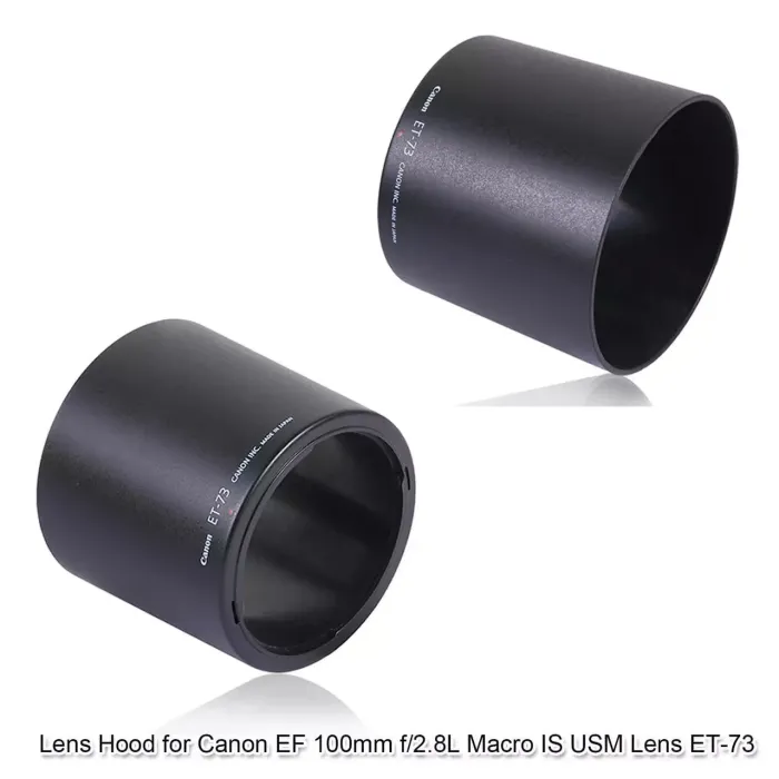 Бленда Canon ET-73 для CANON EF 100mm f2.8L IS USM Macro з антивідблисковим оксамитовим покриттям внутрішньої частини