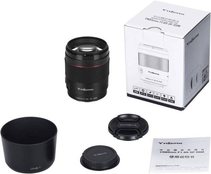 Об'єктив Yongnuo YnLens YN85mm F1.8S DF DSM (для Sony E/FE — mount- автофокусний)