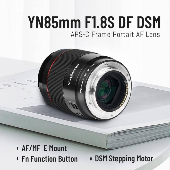 Об'єктив Yongnuo YnLens YN85mm F1.8S DF DSM (для Sony E/FE — mount- автофокусний)