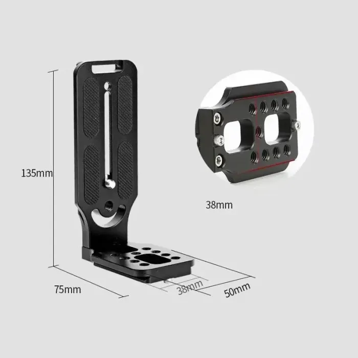 L-подібний кронштейн кріплення YUNTENG L130-50 для встановлення фотоапарата, світла, мікрофона