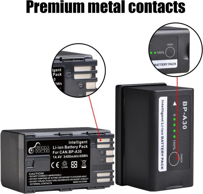 Акумулятор BP-A30 для камер CANON EOS C200, C200B, C220B, EOS C300 Mark II, C300 MK II аналог 3400 ma