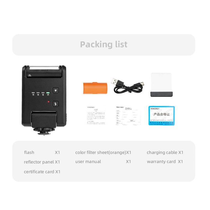 Компактний спалах для фотоапаратів Panasonic — YongNuo YN6 Micro з вбудованим акумулятором