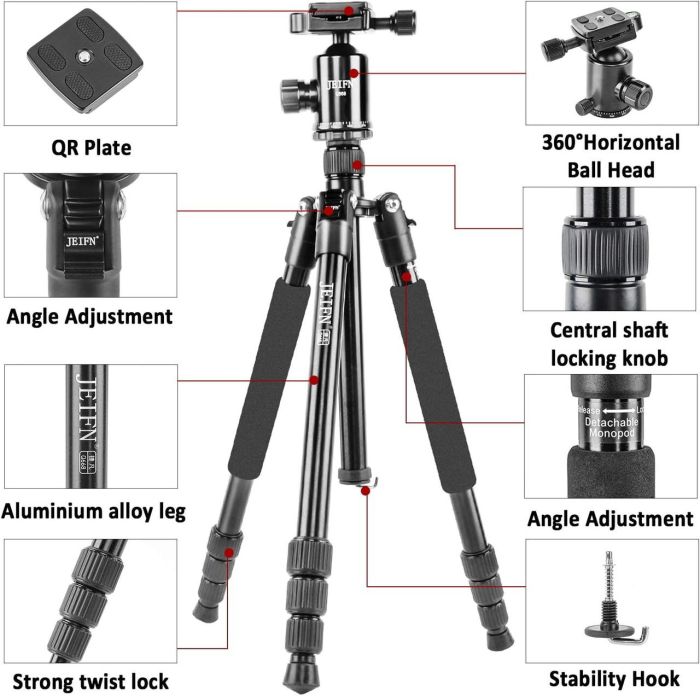 Штатив + монопод фірми JEIFN для фотоапаратів - Q-668 (Q668)