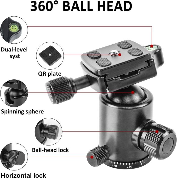Штатив + монопод фірми JEIFN для фотоапаратів - Q-668 (Q668)