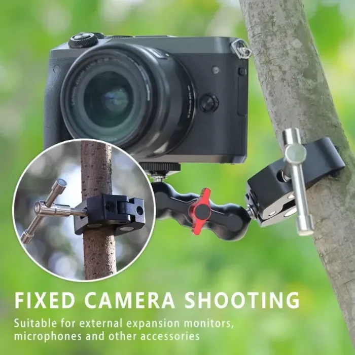 Універсальний затискач клешня краб для фотоаксесуарів 1/4" і 3/8" на штатив/стійку/триногу Super Clamp