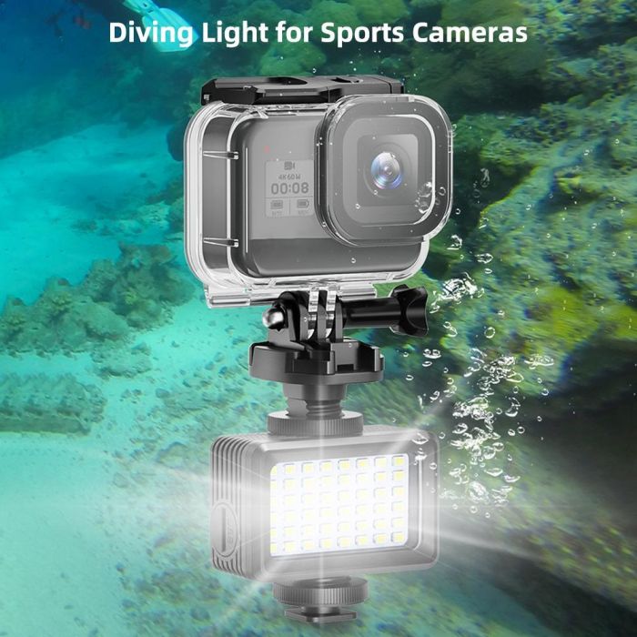 Лампа LED-світло з RGB водонепроникна Movo SL-105, LED-підсвітка для екшн-камер Xiaomi YI, SJCam, GoPRO