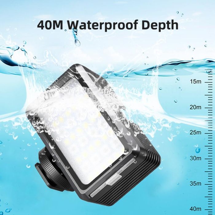 Лампа LED-світло з RGB водонепроникна Movo SL-105, LED-підсвітка для екшн-камер Xiaomi YI, SJCam, GoPRO