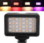 Лампа LED-світло з RGB водонепроникна Movo SL-105, LED-підсвітка для екшн-камер Xiaomi YI, SJCam, GoPRO