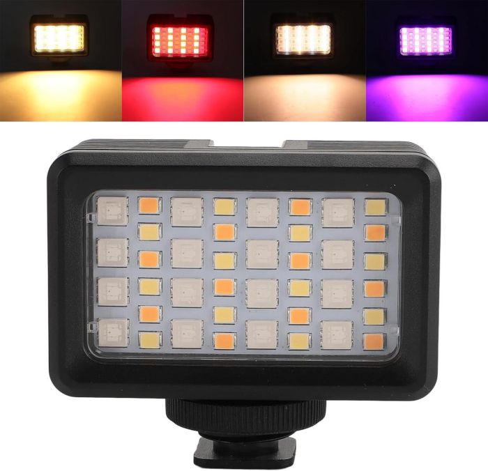 Лампа LED-світло з RGB водонепроникна Movo SL-105, LED-підсвітка для екшн-камер Xiaomi YI, SJCam, GoPRO
