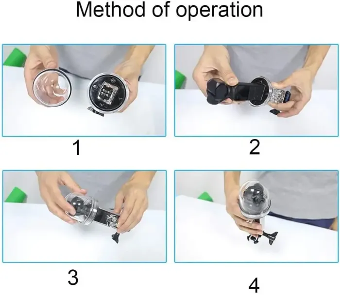 Аквабокс, водонепроникний бокс FLW-315 для екшн камер DJI Osmo Pocket