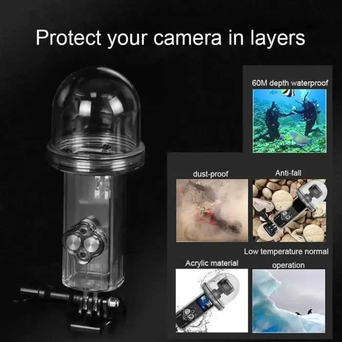 Аквабокс, водонепроникний бокс FLW-315 для екшн камер DJI Osmo Pocket