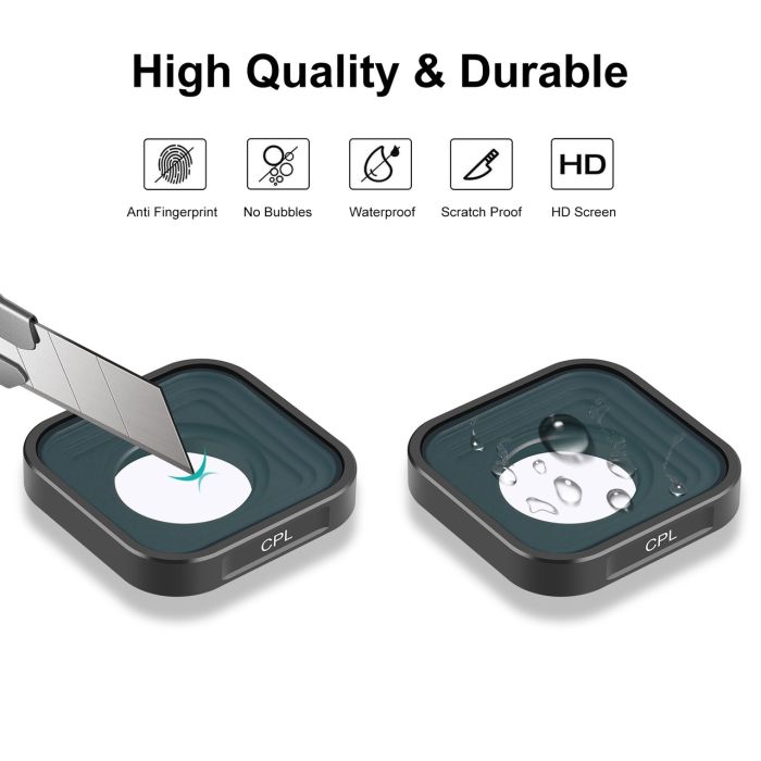 Світлофільтр JSR June Star CPL (поліризаційний) для об'єктива Gopro HERO 13,12, 11, 11 Mini, 10, 9