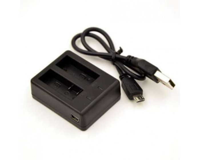 Зарядний пристрій BC-SJ4000C на 2 акумулятори для SJcam - SJ4000, SJ5000, SJ5000 Wi-Fi, SJ5000X, M10