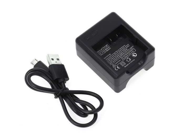 Зарядний пристрій на 2 акумулятори AZ16-1 для Xiaomi YI II 4K, 4K Plus, YI Lite (код XTGP332)