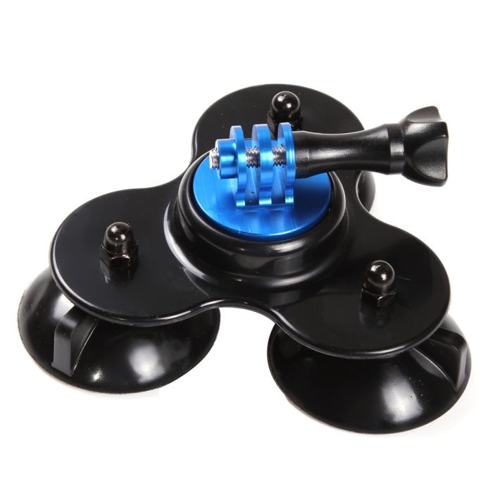 Кріплення потрійна присоска Triple Suction Cup для екшн камер Xiaomi YI, SJCam, GoPRO (код № XTGP179)