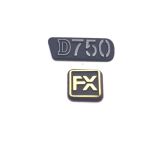 Наклейка логотипу Logo "D750" і "FX" для Nikon D750