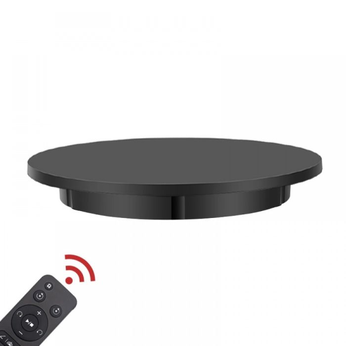 Поворотний стіл для предметного знімання з вбудованим акумулятором Puluz EDA002243902B 52 см (до 100 кг) чорний