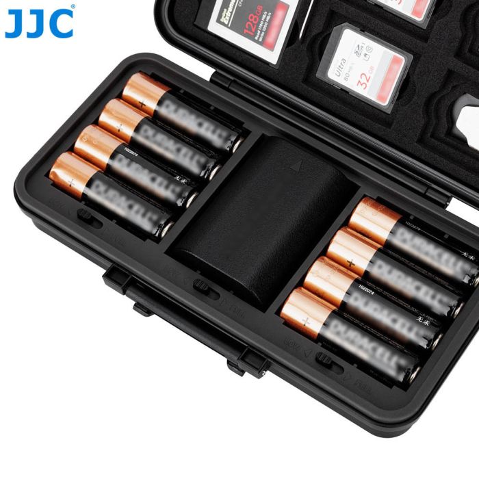 Захисний бокс JJC JBC-K3 на 3 акумулятори камер, батарейок AA і карт пам'яті SD/CF express Type-A і B/XQD