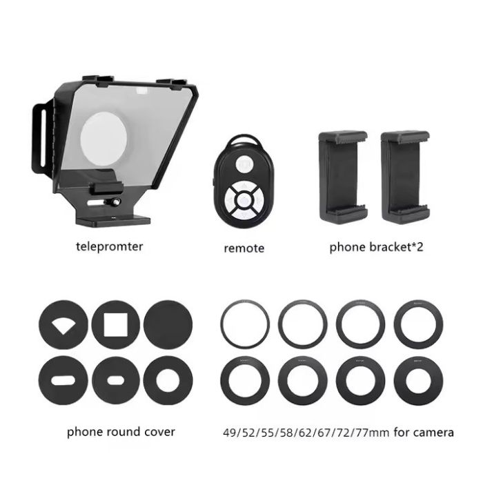 Телесуфлер — телепромтер Soonpho F7 telepromter 7" — суфлер для смартфона