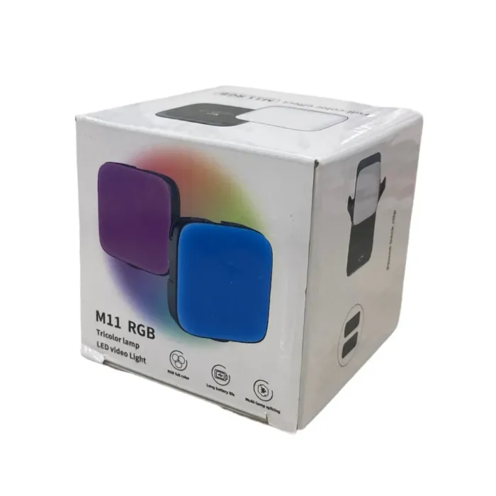 LED-світло (mini LED) M11 RGB (кольоровий) з можливістю кріплення на смартфон і вбудований акумулятор