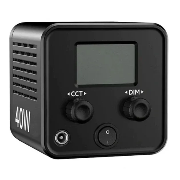 LED-світло, освітлювач, студійне світло M60 40W (2500-6500K) з вбудованим акумулятором на 3400 ma та тримачем