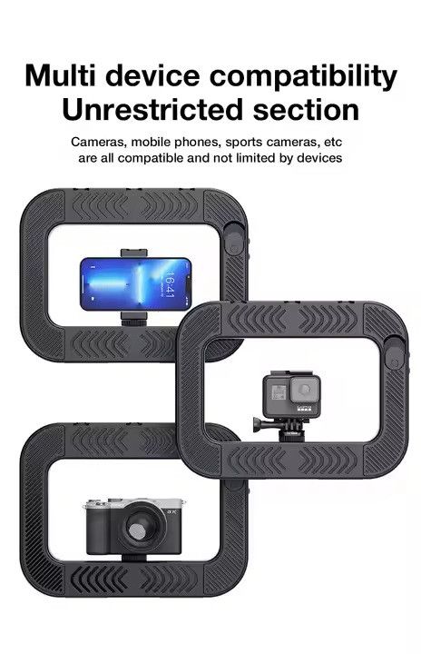 Кільцева LED-лампа U200 RGB — кольорова (акумулятор 8000 ma) з пультом для смартфона