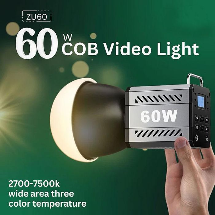 LED-світло, освітлювач, студійне світло ZU60 60W (2700-7500K)
