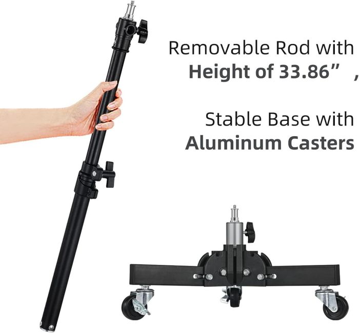Студійна стійка на коліщатках (роликах) Andoer D12591 (24-86 см)