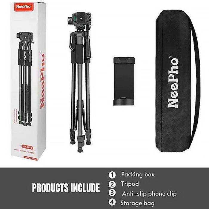 Універсальний легкий штатив NeePho NP-8840 для фотоапарата, телефона, камери