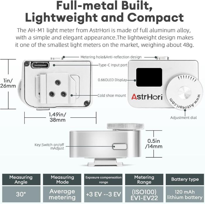 Експонометр AstrHori AH-M1 (срібло)