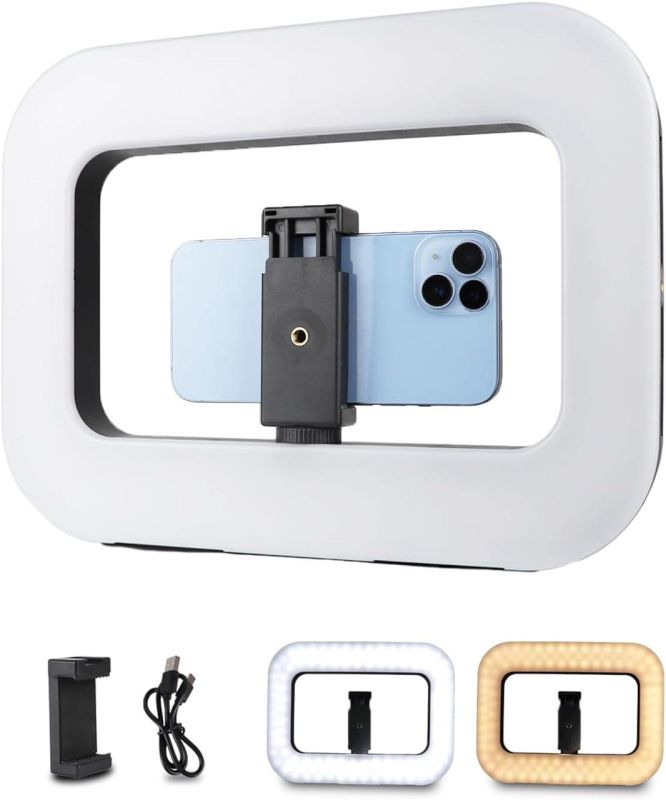 Кільцева LED-лампа ZGRL-02 — Bi-color 2500К-6500К (акумулятор 8000 ma) з пультом для смартфона та тримачем