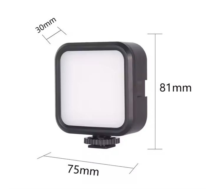 Накамерне світло (mini LED) WL62 (Bi-color 3000K — 5500 K) з вбудованим акумулятором 2000 ma