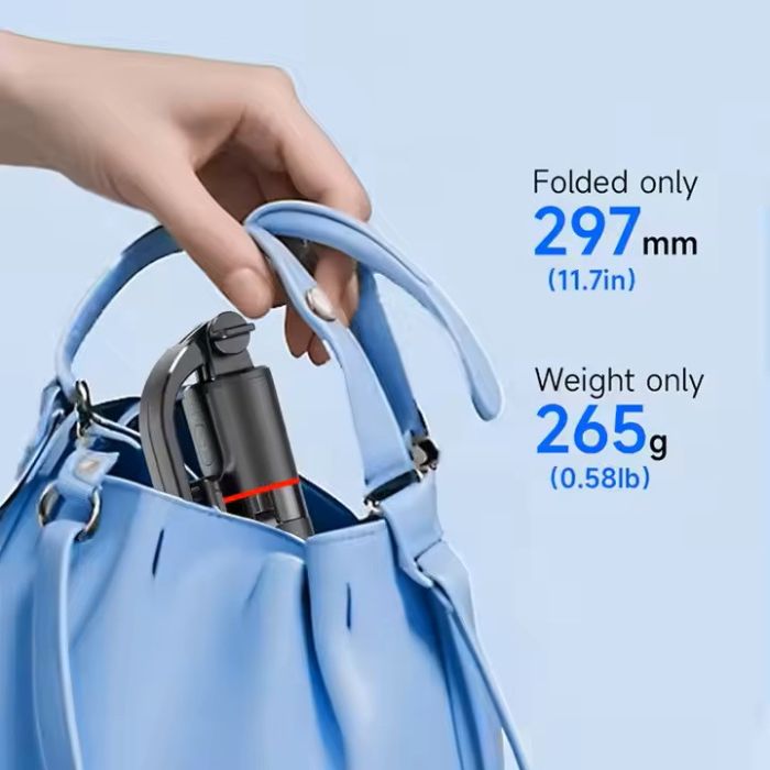 Селфі палиця, штатив-монопод для телефона з Bluetooth пультом від TOKQI Selfie Stick F15 (чорний) 171,7 см.