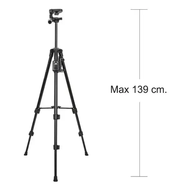 Універсальний легкий штатив Yunteng VCT-5208L (LONG) для фотоапарата, телефона, камери з пультом і тримачем