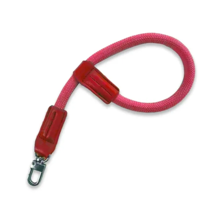 Стильний універсальний кистьовий ремінь (ремінець), мотузка, з металевим карабіном для фотоапаратів червоний