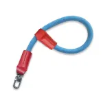 Стильний універсальний кистьовий ремінь (ремінець), мотузка, з металевим карабіном для фотоапаратів синій