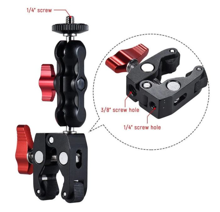 Багатофункційний суперзатискач із кульковою головкою Magic Arm M-77 з адаптером ARM-74