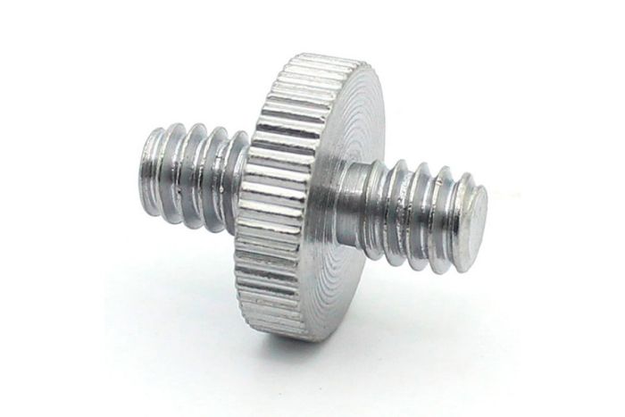 Нарізний адаптер-перехідник різі 1/4 на 1/4 (1/4 тато — 1/4 тато) (Вінт-шайба з двосторонньою різзю 1/4")