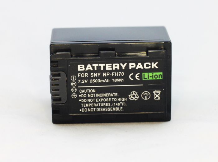 Акумулятор NP-FH70 для камер SONY (замінюємо з NP-FH30, NP-FH40, NP-FH50, NP-FH60) - аналог на 2500 ма