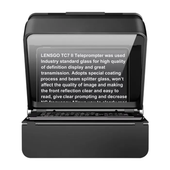Міні телесуфлер — телепромтер LENSGO TC7 II Ultimate KIT — суфлер для смартфона та фотоапарата