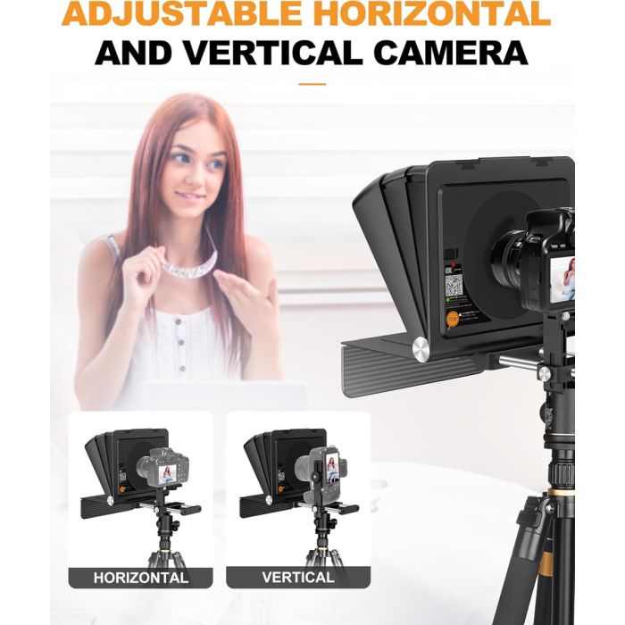 Міні телесуфлер — телепромтер LENSGO TC7 II Ultimate KIT — суфлер для смартфона та фотоапарата