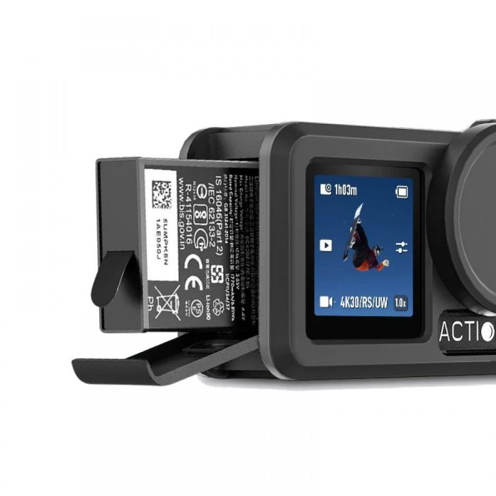 Силіконовий захисний чохол із кришкою-ковпачком для камер DJI Action 5 Pro/Action 4/Action 3 — чорний