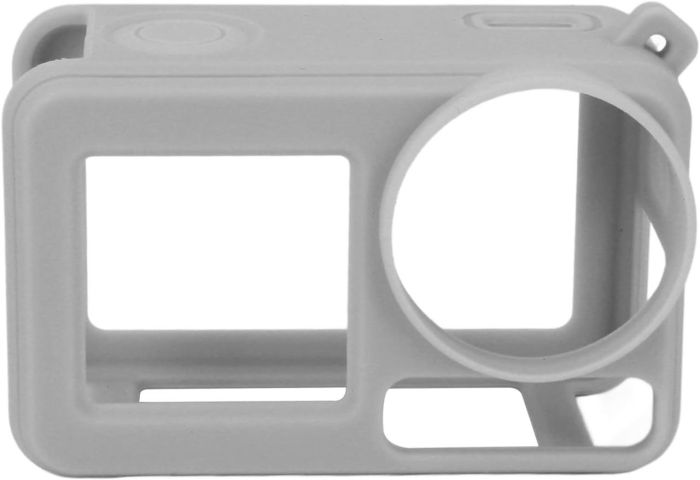 Силіконовий захисний чохол із кришкою-ковпачком для камер DJI Action 5 Pro/Action 4/Action 3 — сірий