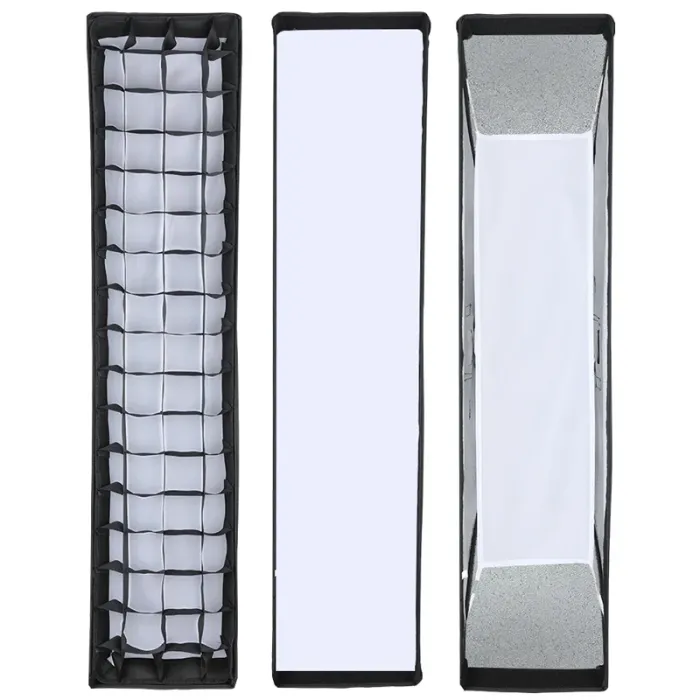 Софтбокс-стрип (стриббокс) SOONPHO 22 x 90cm см із сотами (григ) для студійних спалахів (байонет Bowens)