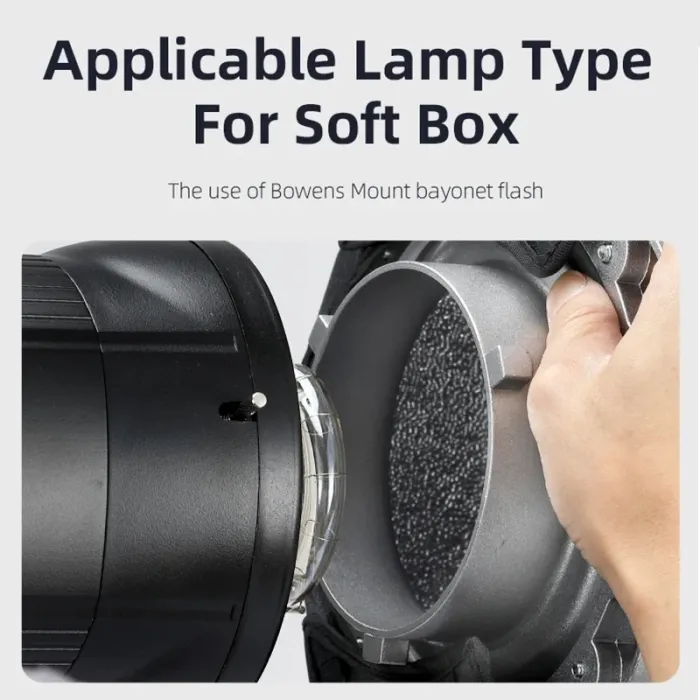 Софтбокс-стрип (стриббокс) SOONPHO 22 x 90cm см із сотами (григ) для студійних спалахів (байонет Bowens)