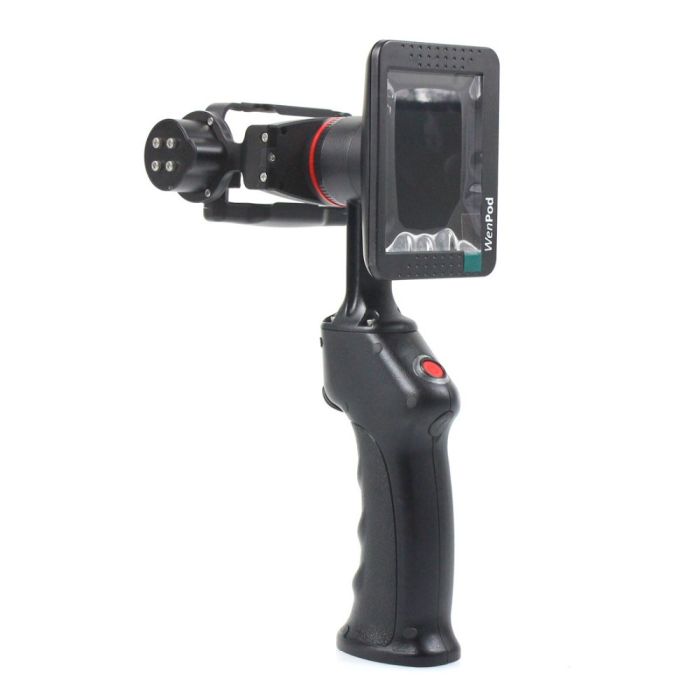 Електронний стабілізатор (стедікам) WenPod GP1 з дисплеєм 3.5 дюйми для екшин камер GoPro 3, 3+ 4 Black Silver