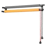 Система кріплення Visico B200 — 2 фони на стіну або стелю (тримач для фотостудії) у комплекті з трубами