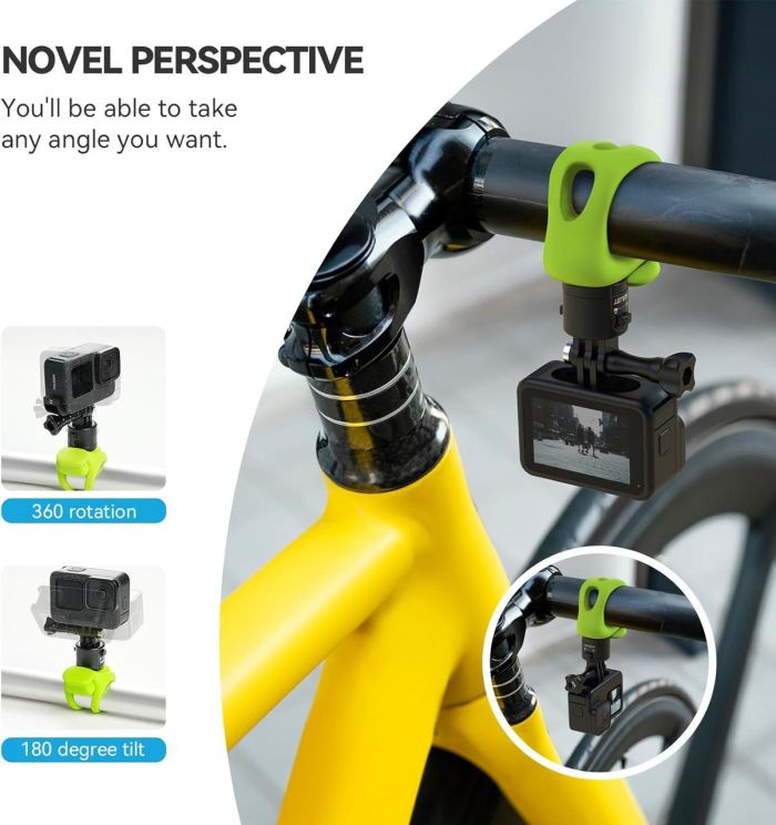 Кріплення на кермо Telesin TLQ-001 — зелене